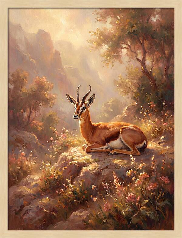 Persian Gazelle In Nature