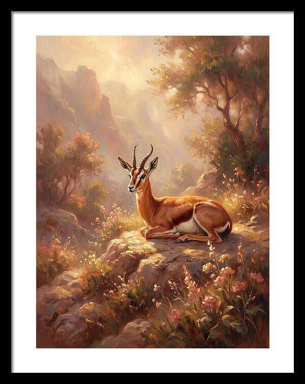 Persian Gazelle In Nature