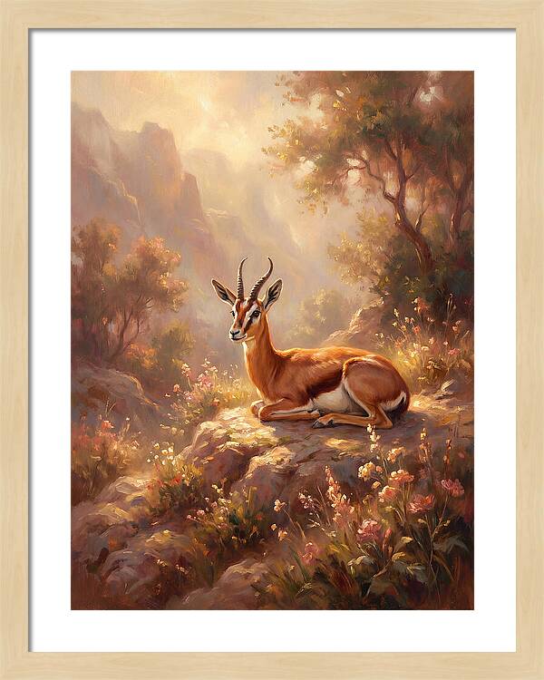Persian Gazelle In Nature