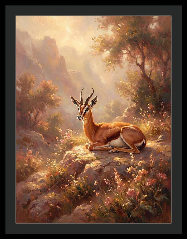 Persian Gazelle In Nature