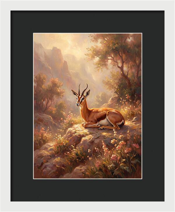 Persian Gazelle In Nature