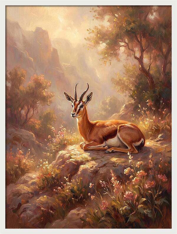 Persian Gazelle In Nature