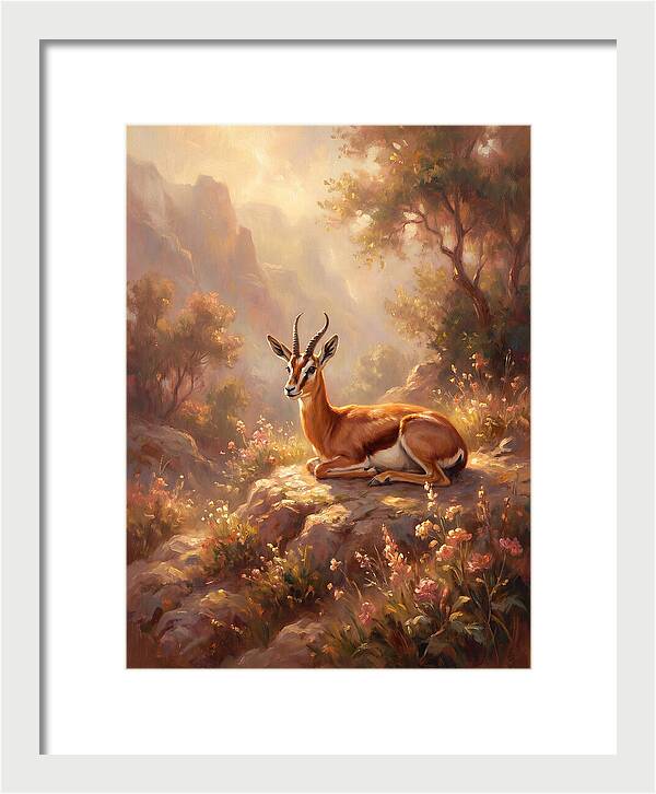 Persian Gazelle In Nature