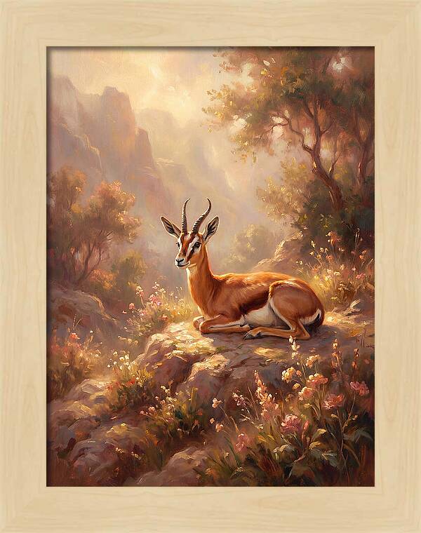 Persian Gazelle In Nature