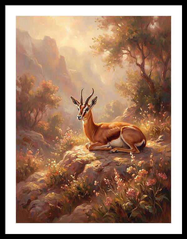 Persian Gazelle In Nature