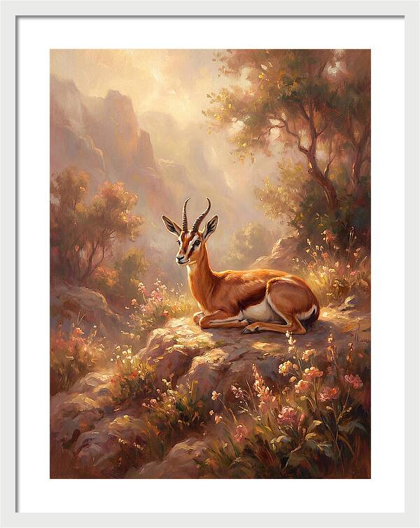 Persian Gazelle In Nature