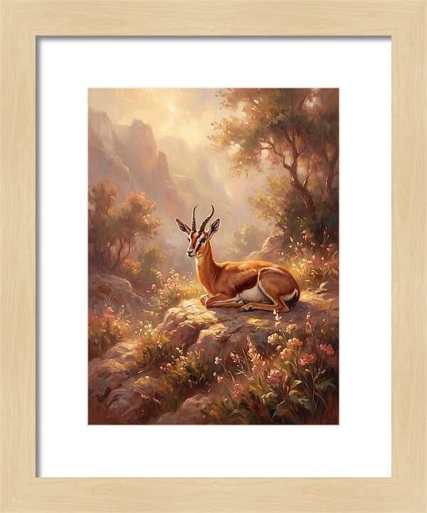 Persian Gazelle In Nature