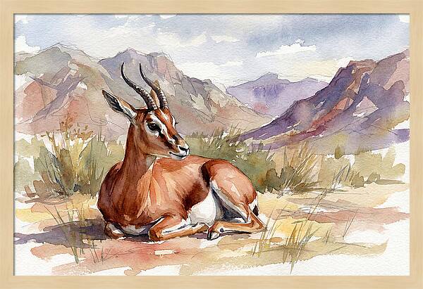 Persian Gazelle In Serenity