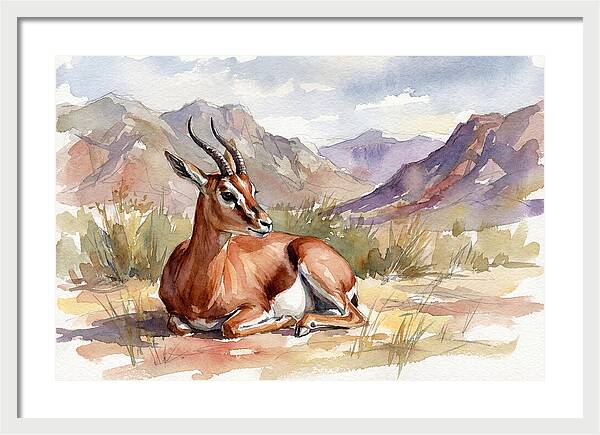 Persian Gazelle In Serenity
