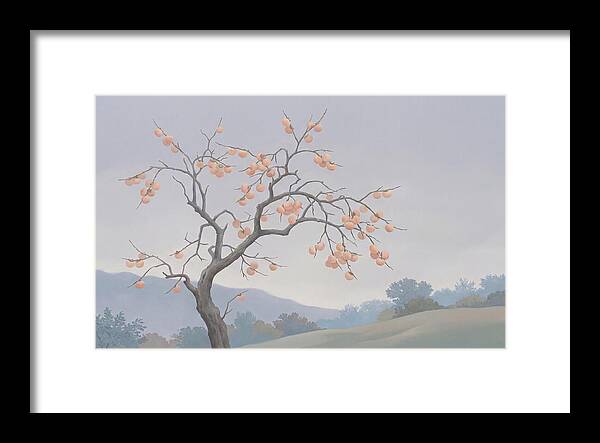 Persimmon Tree In Autumn Light