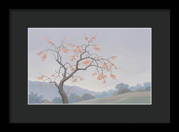 Persimmon Tree In Autumn Light