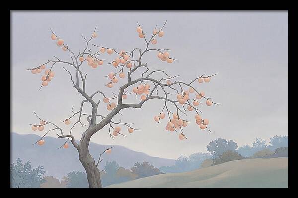 Persimmon Tree In Autumn Light