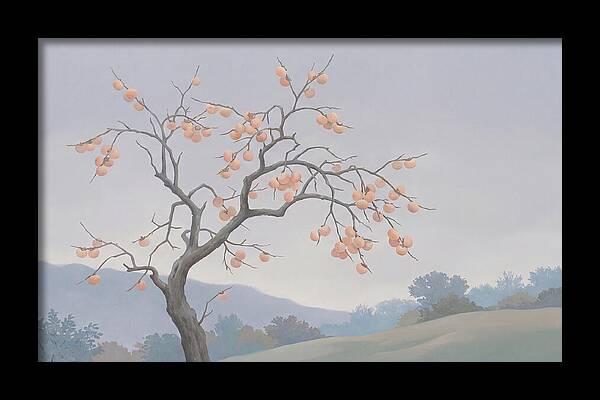 Persimmon Tree In Autumn Light