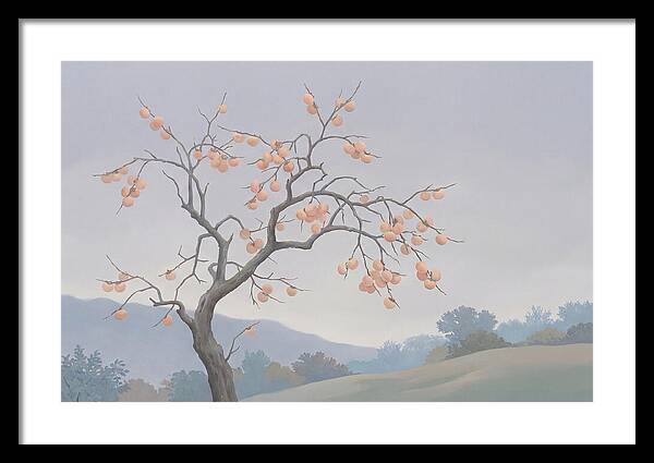 Persimmon Tree In Autumn Light