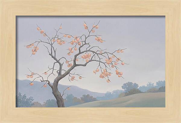 Persimmon Tree In Autumn Light