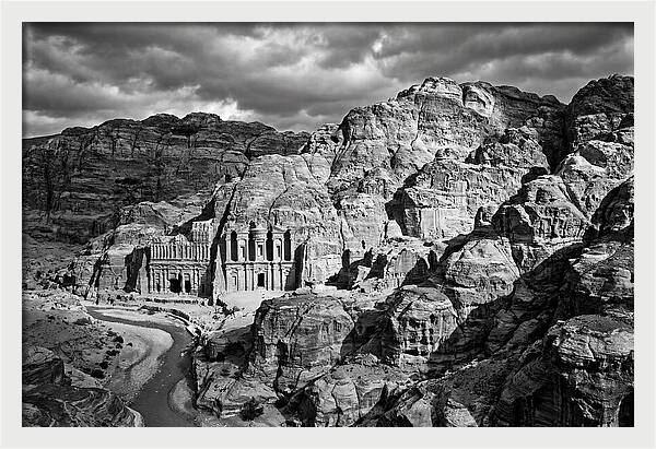 Petra Treasury Canyon Vista