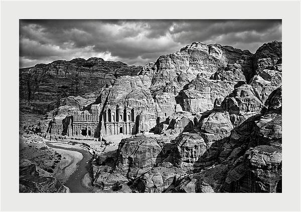 Petra Treasury Canyon Vista