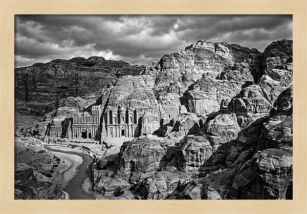 Petra Treasury Canyon Vista