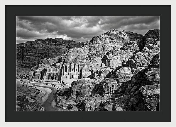 Petra Treasury Canyon Vista