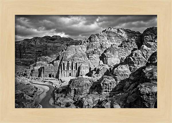 Petra Treasury Canyon Vista