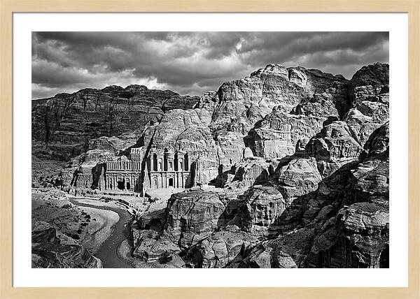 Petra Treasury Canyon Vista