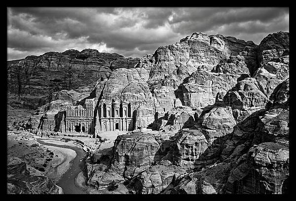 Petra Treasury Canyon Vista