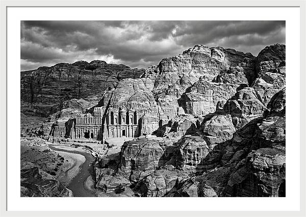 Petra Treasury Canyon Vista