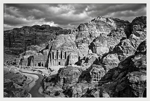 Petra Treasury Canyon Vista