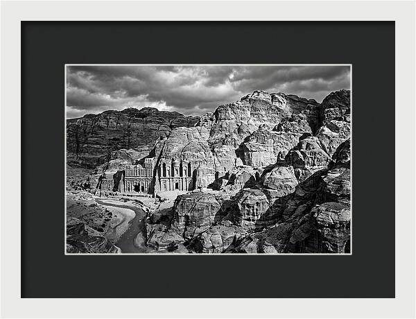 Petra Treasury Canyon Vista