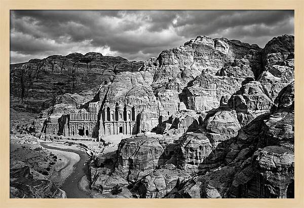 Petra Treasury Canyon Vista