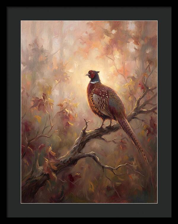 Pheasant In Autumn Glow