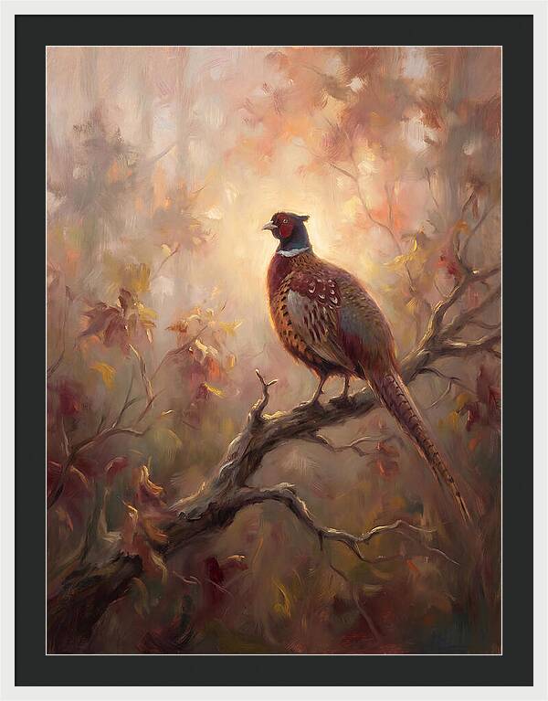 Pheasant In Autumn Glow