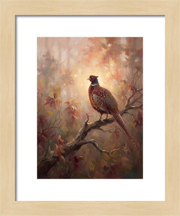 Pheasant In Autumn Glow