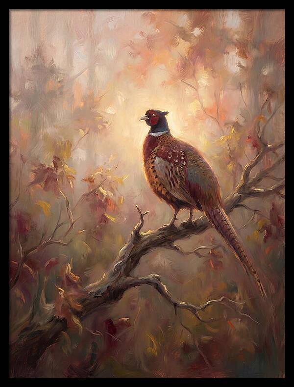 Pheasant In Autumn Glow
