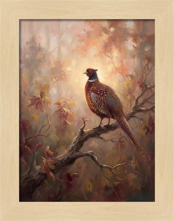 Pheasant In Autumn Glow