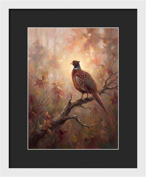 Pheasant In Autumn Glow