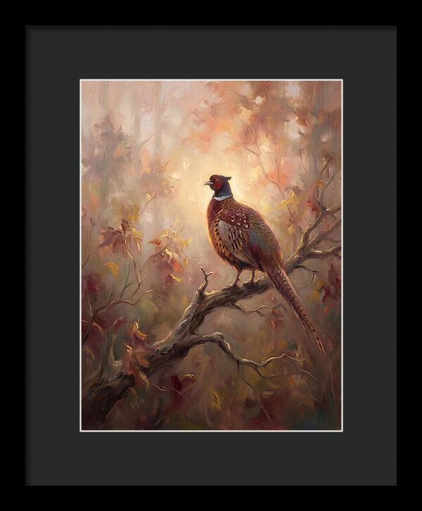 Pheasant In Autumn Glow