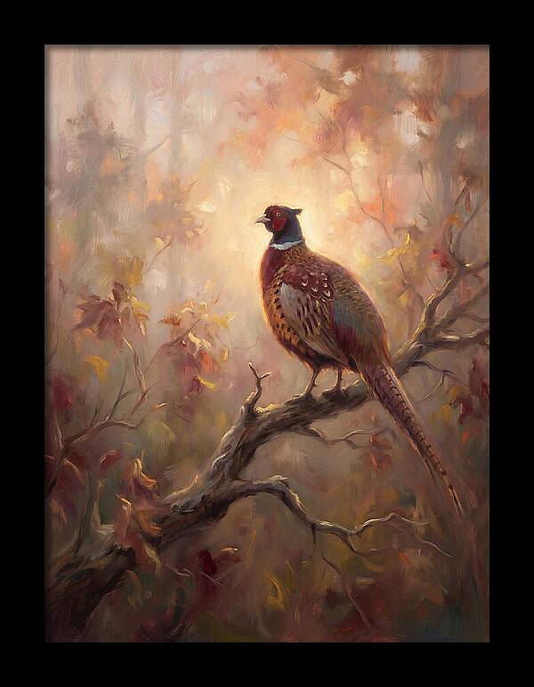 Pheasant In Autumn Glow