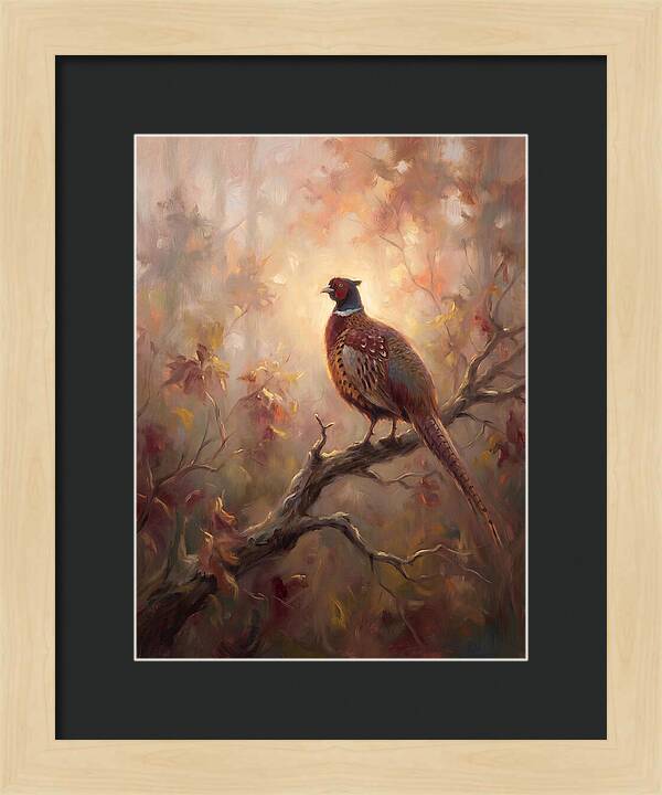 Pheasant In Autumn Glow