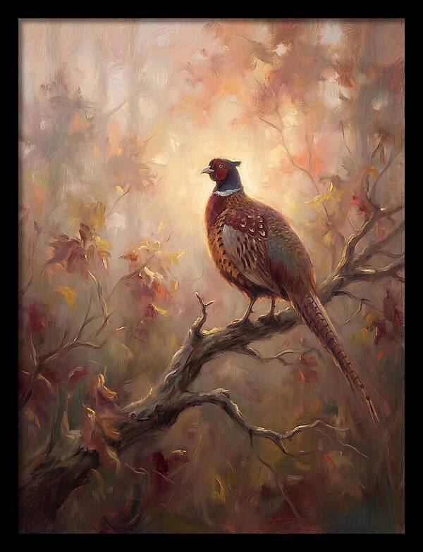 Pheasant In Autumn Glow