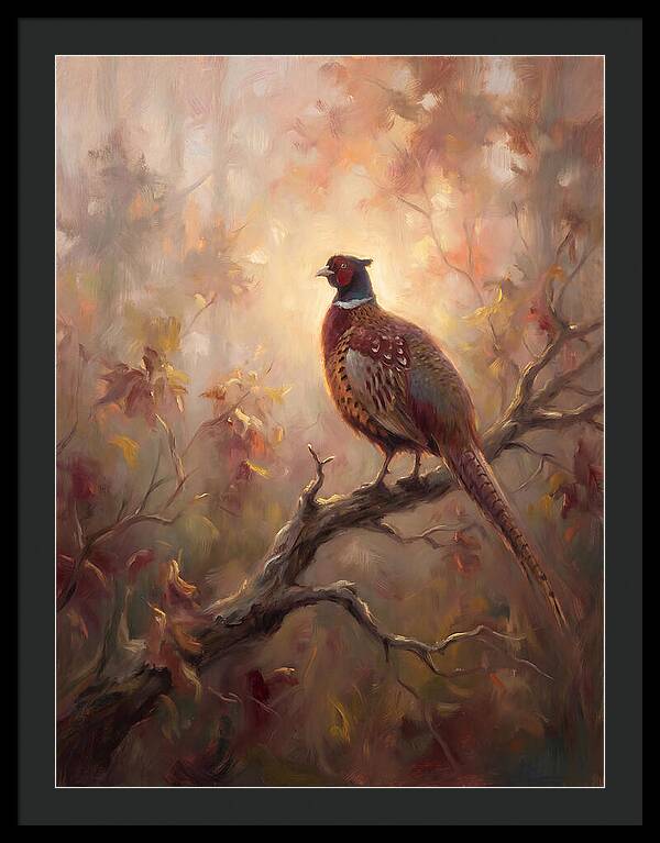 Pheasant In Autumn Glow