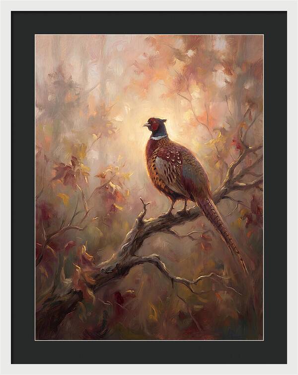 Pheasant In Autumn Glow