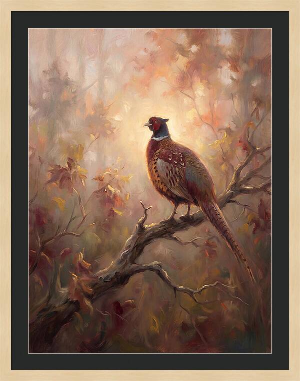 Pheasant In Autumn Glow