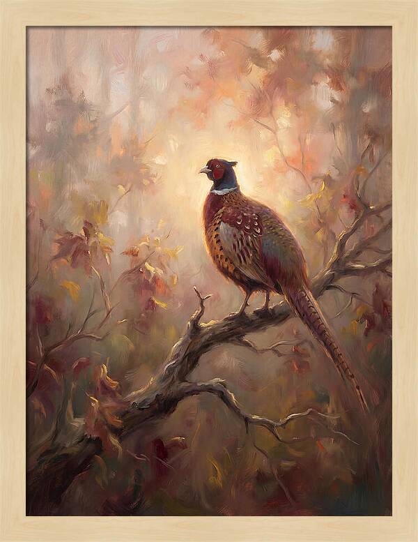 Pheasant In Autumn Glow