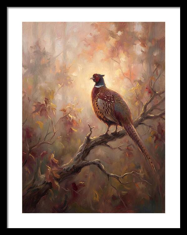 Pheasant In Autumn Glow