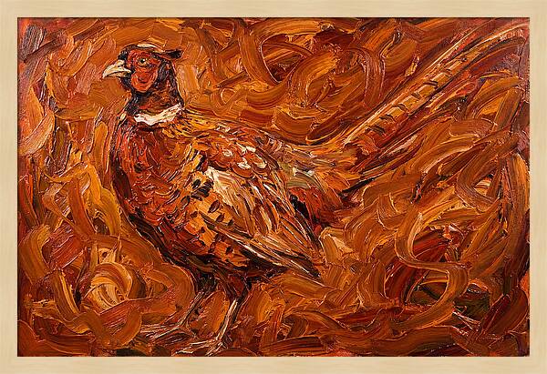 Pheasant In Expressionist Style