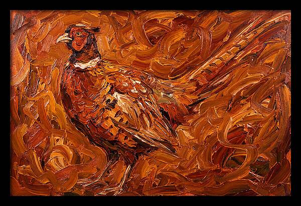 Pheasant In Expressionist Style