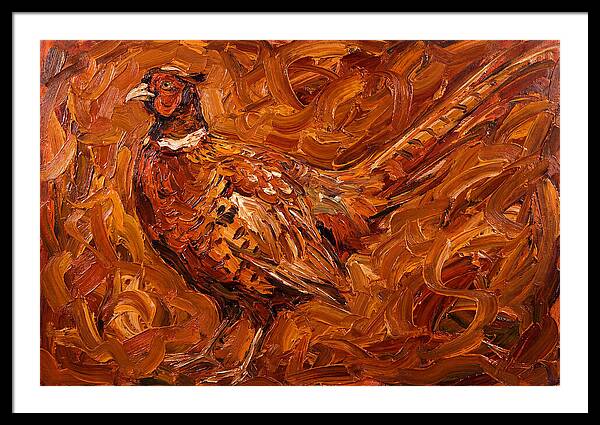 Pheasant In Expressionist Style
