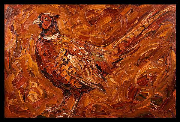 Pheasant In Expressionist Style