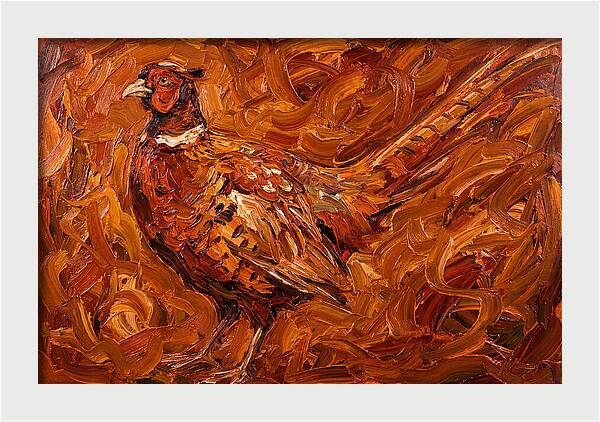 Pheasant In Expressionist Style